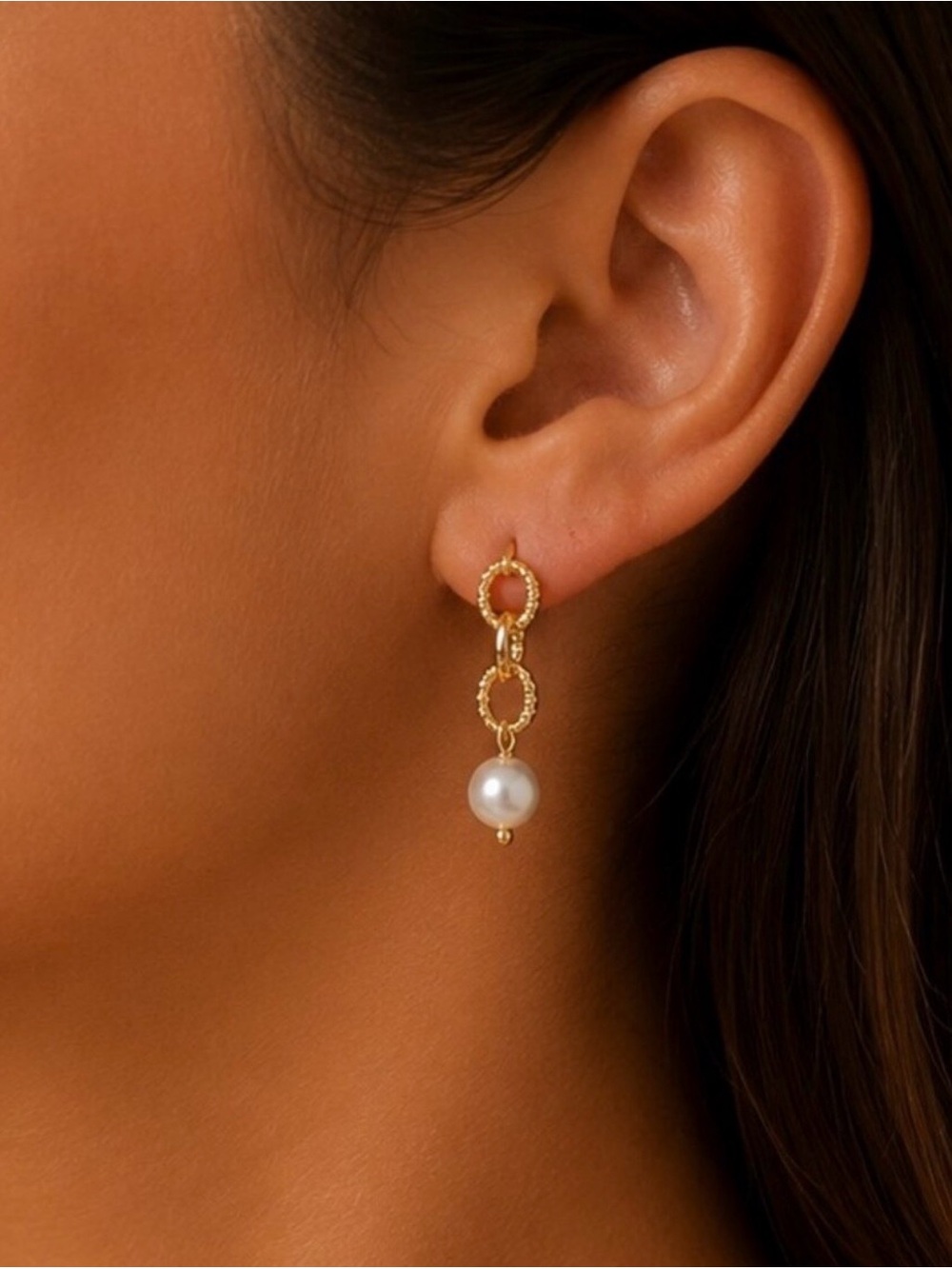 ✨ NEW ✨ Gold Color Pearl Drop Earrings ✨